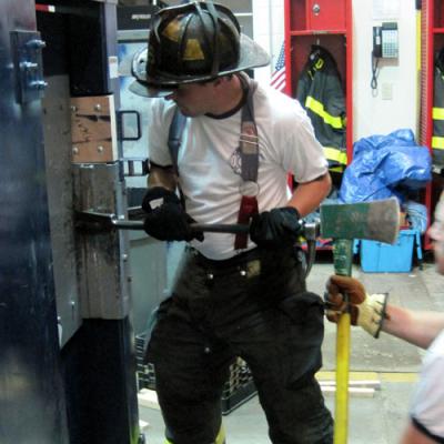 Locust Valley Fire Department Forcible Entry Training Forcible Entry Door Prop Forcing Doors
