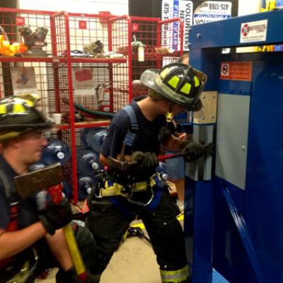North Patchogue Fire Department Forcible Entry Door Training Prop 2