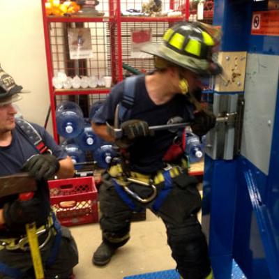 North Patchogue Fire Department Forcible Entry Door Training Prop 3