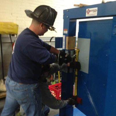 Riverhead Fire Department Firehouse Innovations Firefighter Forcible Entry Training Door Prop